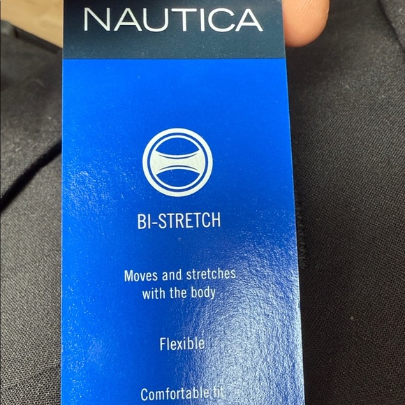 Nautica Gaff Men's 40S Modern Fit Bi Stretch Performance Suit Jacket 40S Black - Picture 2 of 3